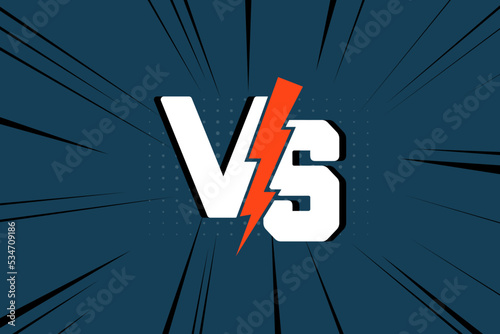 Versus vs screen comic style background