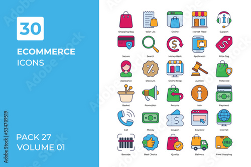 eCommerce icons collection.