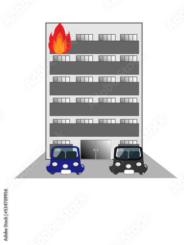 マンションの火災