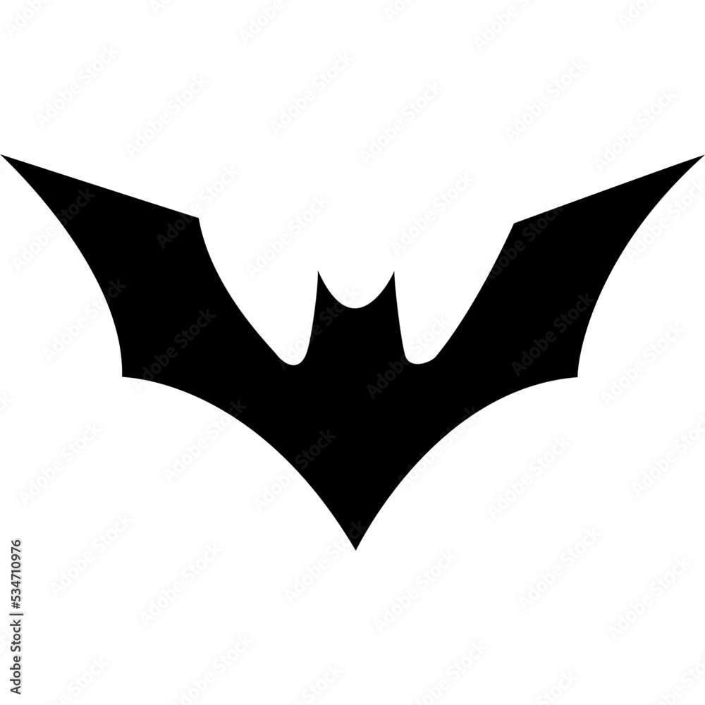 Bat. Horrific black bats swarm isolated on white vector Halloween ...