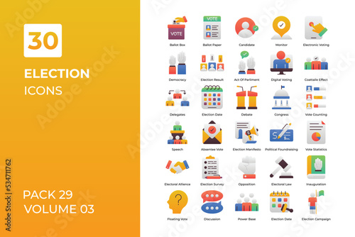 election icons collection.