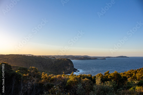 A beautiful sea vista view from a lookout in Copacabana  on the Central Coast of Australia.