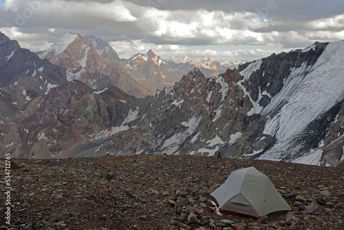Tent in Fann Mountains, Tajikistan