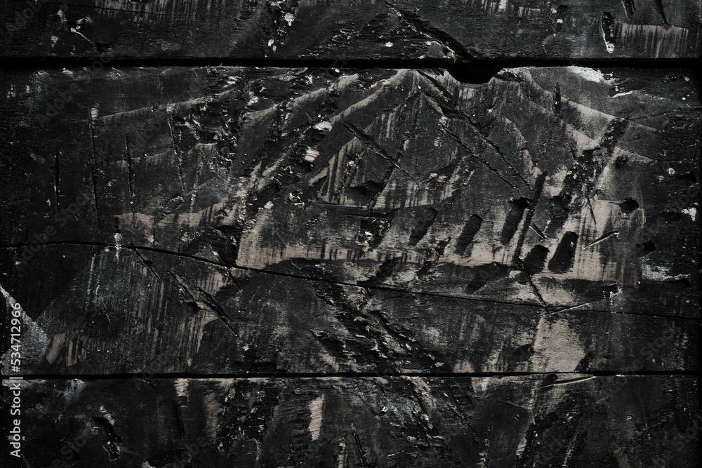Wood texture. Macro photo. Black texture background. Top view. Wood texture. Macro photo. Black texture background. Top view.
