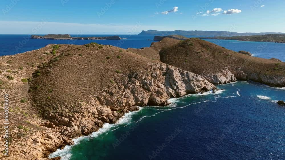 Waves Crashing Against Rocks on the Steep Shores of an Island Waves Crashing Against Rocks on the Steep Shores of an Island