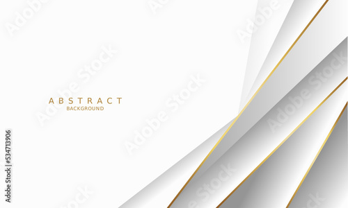 white luxury premium background and gold line.
