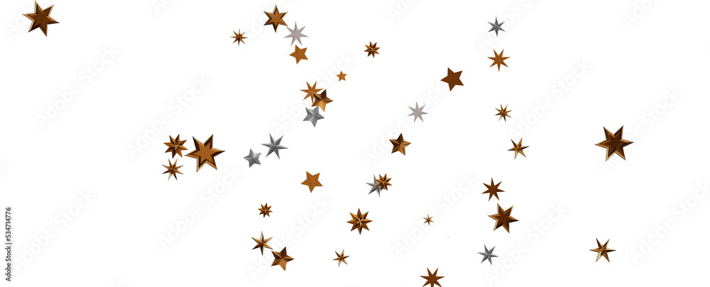 Holiday golden decoration, glitter frame isolated