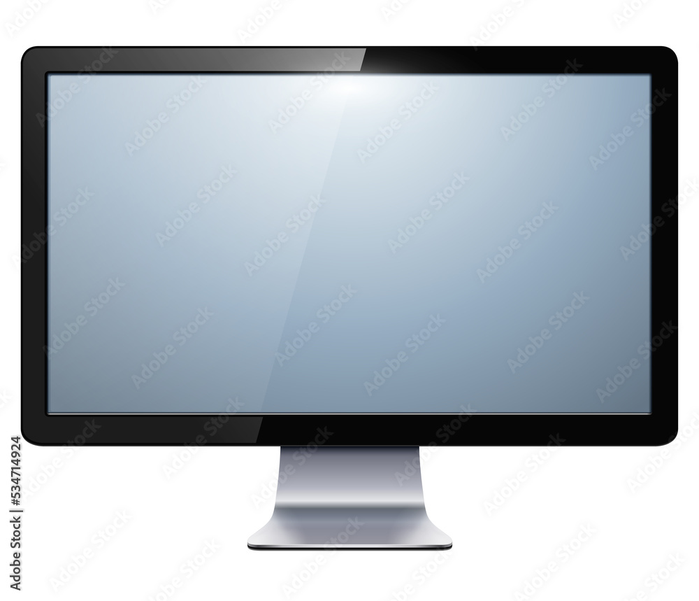 Monitor tv isolated, 3d icon illustration. Monitor tv isolated, 3d icon illustration.