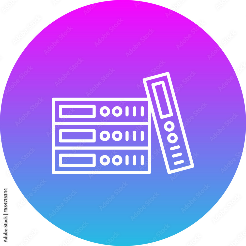 Binder Gradient Circle Line Inverted Icon Binder Gradient Circle Line Inverted Icon