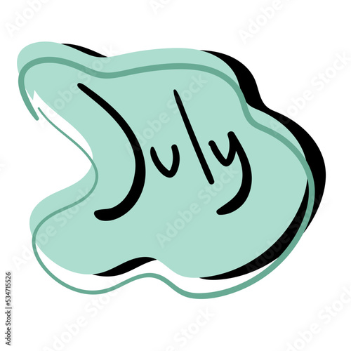 the name of the month of the year