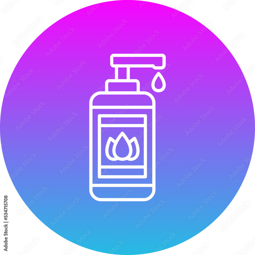 Lotion Gradient Circle Line Inverted Icon Lotion Gradient Circle Line Inverted Icon