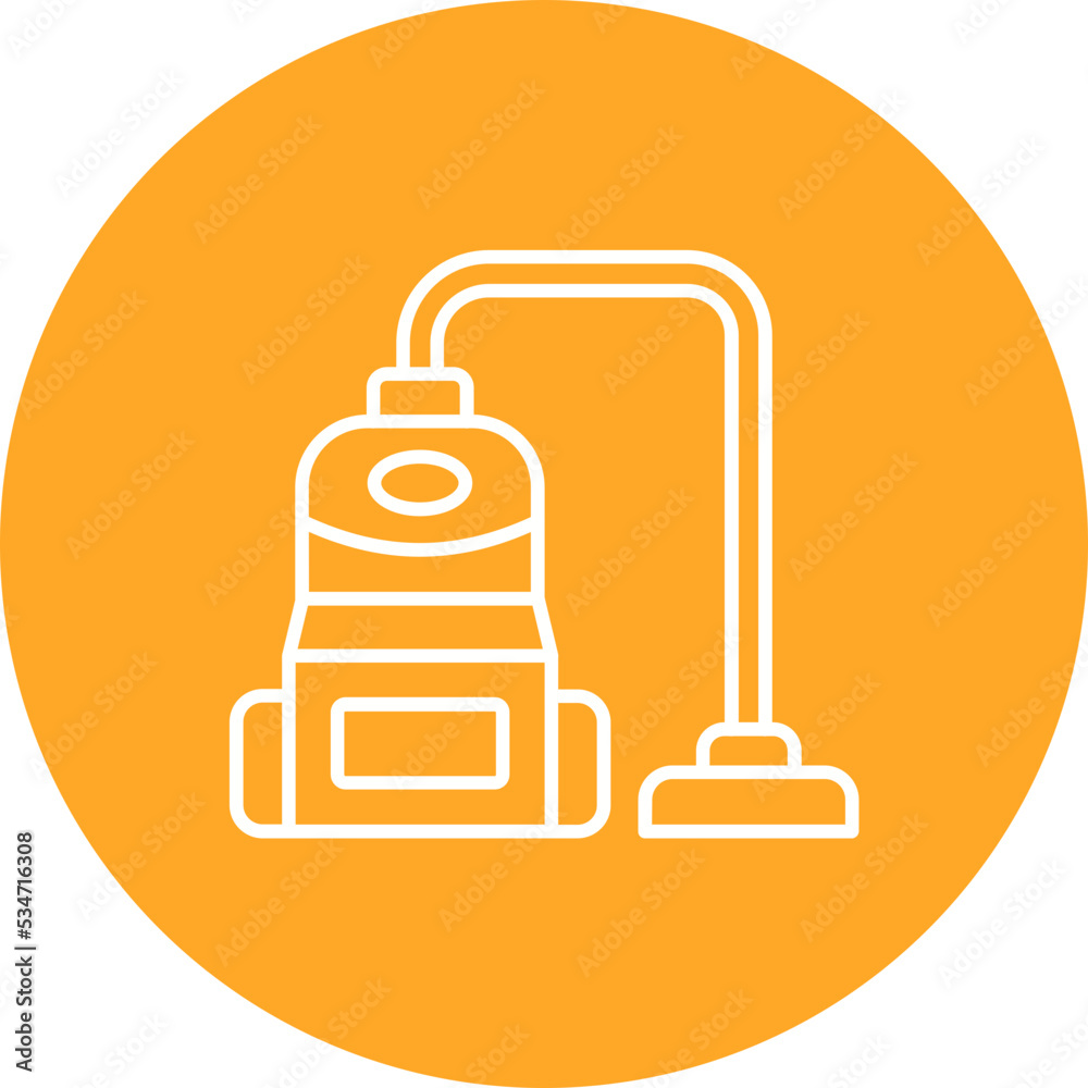 Vacuum Cleaner Multicolor Circle Line Inverted Icon Vacuum Cleaner Multicolor Circle Line Inverted Icon