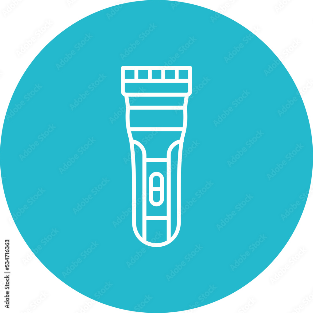 Electric Shaver Multicolor Circle Line Inverted Icon Electric Shaver Multicolor Circle Line Inverted Icon