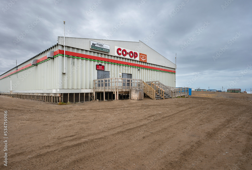 Pond Inlet, Nunavut, Canada September 04, 2022 Exterior of the Coop