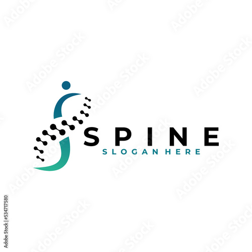 Spine logo icon vector isolated