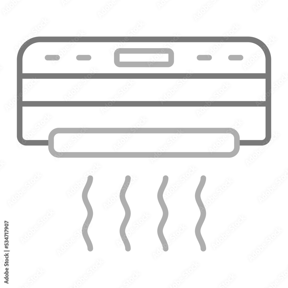 Hand Dryer Greyscale Line Icon Hand Dryer Greyscale Line Icon