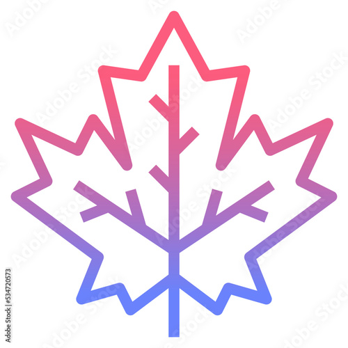 maple line gradient icon