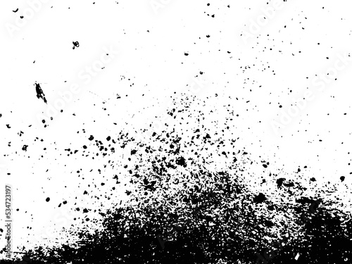 Black and white abstract urban grunge texture vector