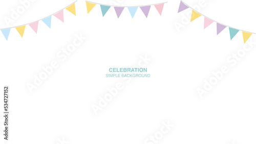 Colorful flags isolated vector illustration.