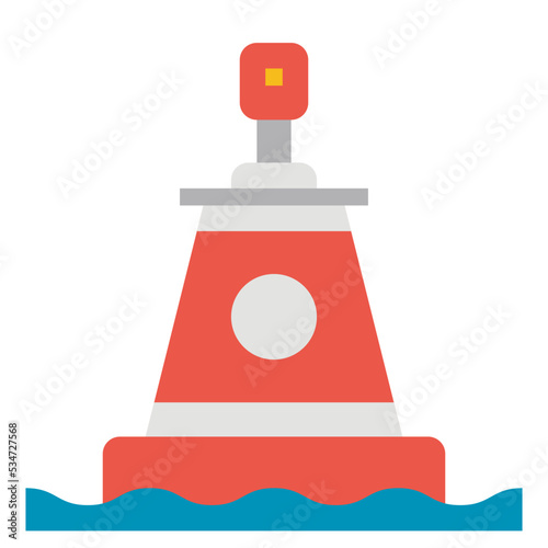 Buoy flat icon