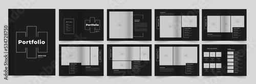Architecture portfolio or interior portfolio or portfolio template design