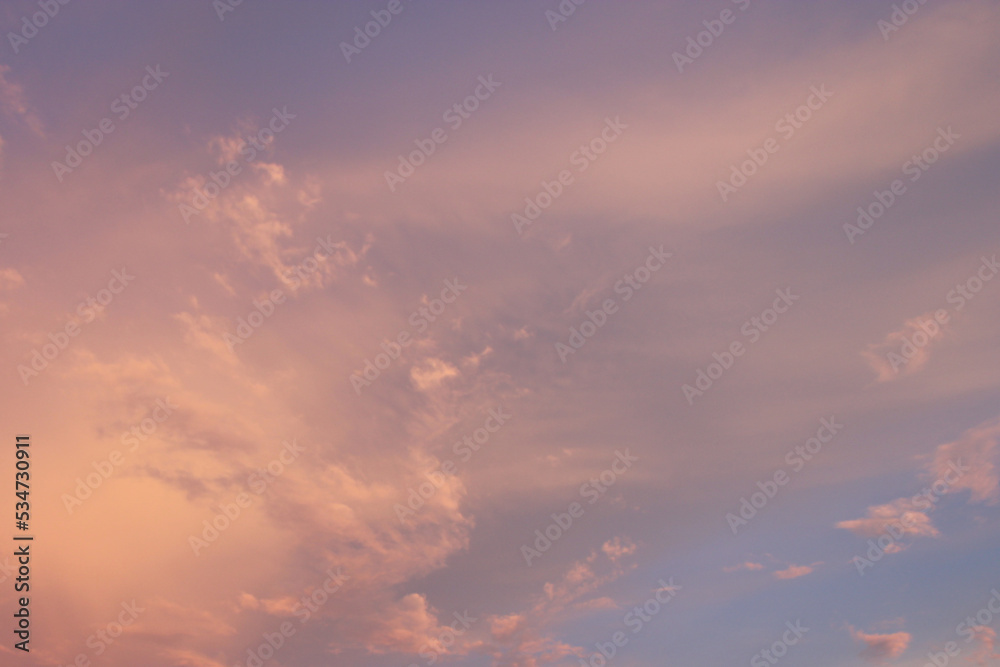Fototapeta premium abstract gradient sunset in the sky, useable for texture needs