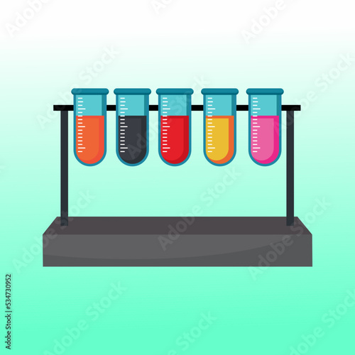 test tubes with liquid