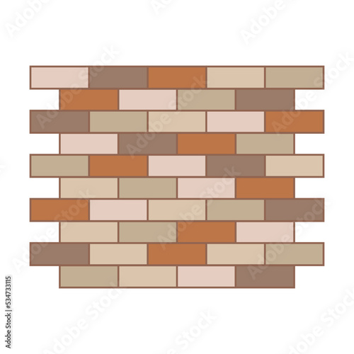 Top view of city or park paving slabs vector illustration. Trees, roads, buildings, fences, tiles from above for map or plan isolated on white