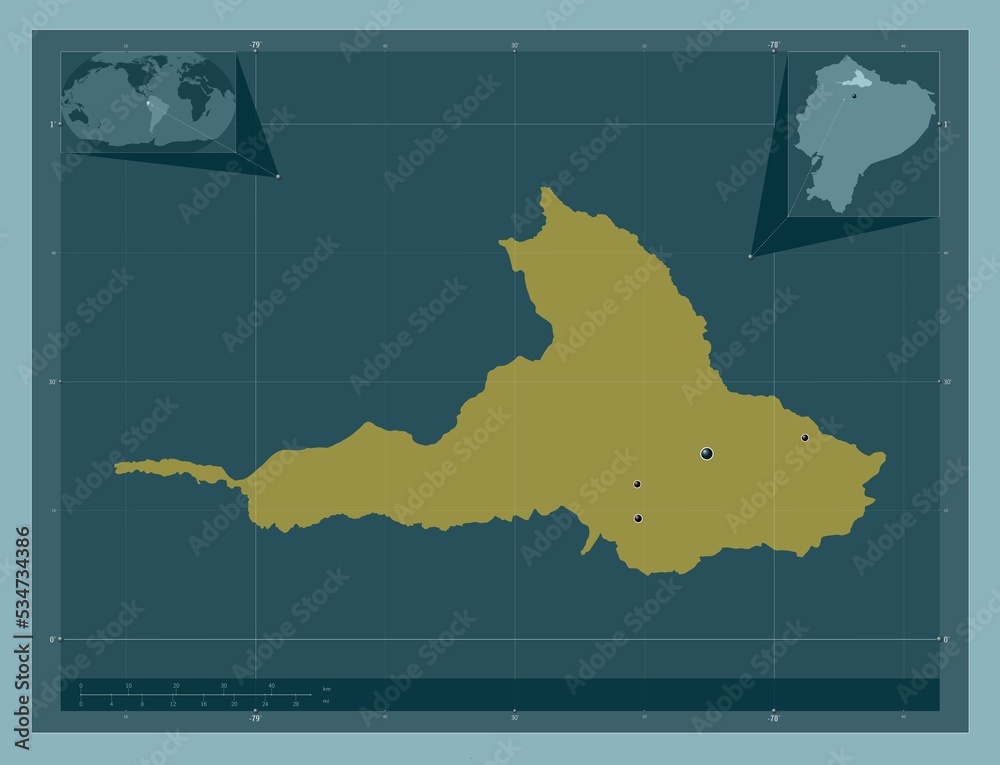 Imbabura, Ecuador. Solid. Major cities