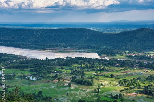 Phou Phanang View Points, Mountain close to Vientiane Laos PDR, South East Asia, High quality photo