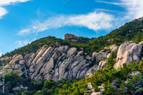 The beautiful natural scenery of Laoshan Mountain in Qingdao