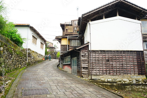 City view of Etchuu Yao in Toyama, Japan - 日本 富山 越中八尾 街並み