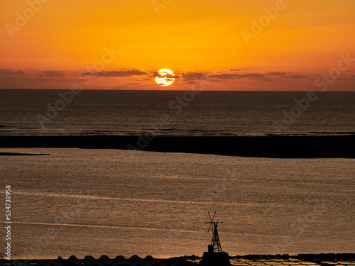 Atardecer desde la Salinas de Janubio Lanzarote photo