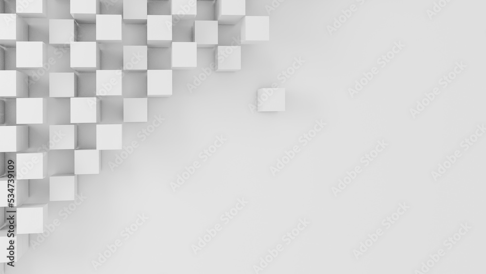 background white cubes space for your text - 3d rendering background white cubes space for your text - 3d rendering