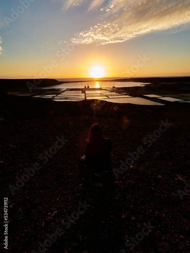 Atardecer desde la Salinas de Janubio Lanzarote