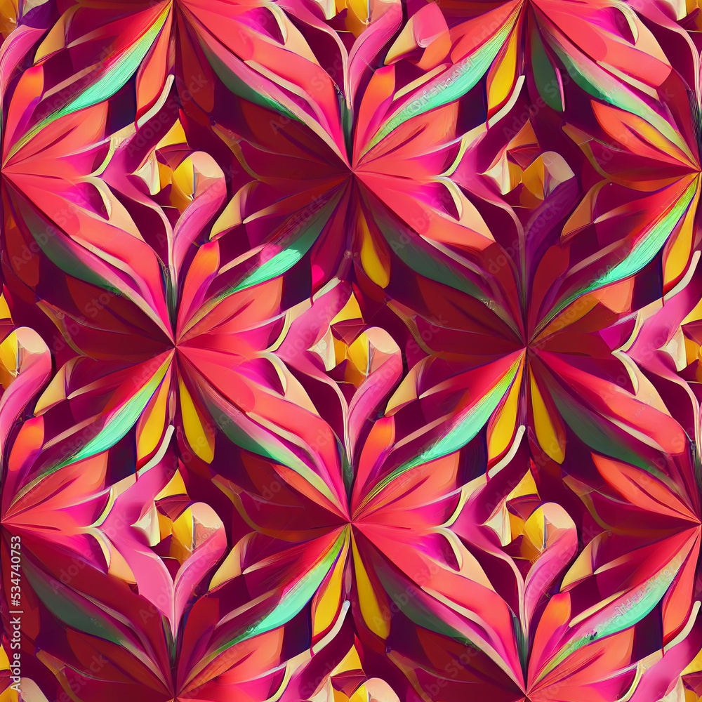 Fototapeta premium Seamless beautiful hand-painted texture, made with care. Can be used in various places or objects.