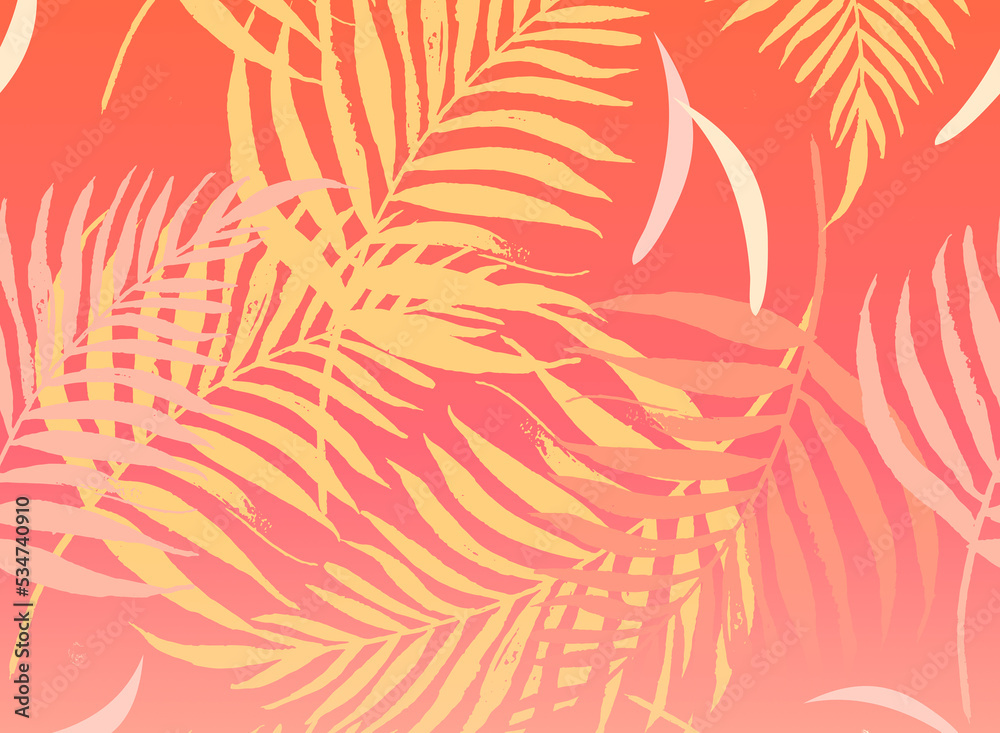 Orange tropical leaves backgroumd. Orange tropical leaves backgroumd.