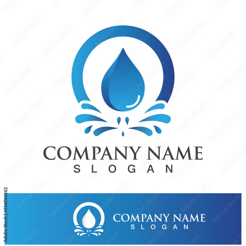 Water drop logo icon illustration Water drop logo icon illustration