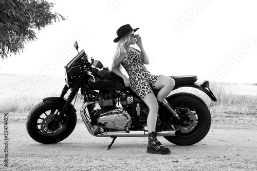girl on motorcycle