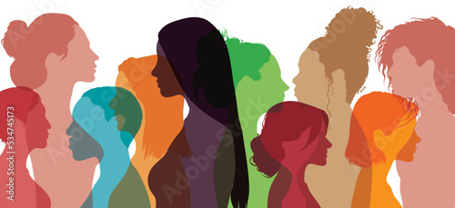 Women social network community that enables communication and friendship between women of diverse cultures. Multiethnic women group that shares ideas and information.