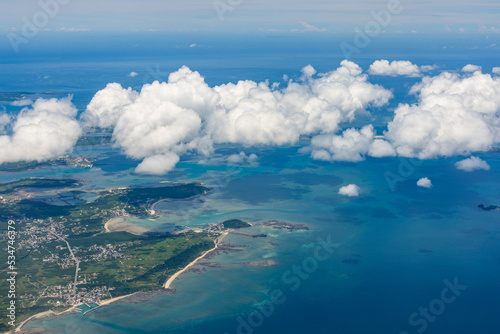 Top view of the Penghu island in Taiwan