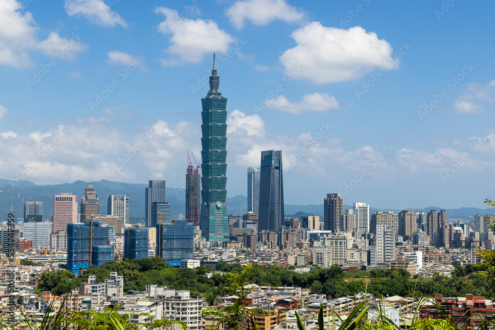 Fototapeta premium Taipei city skyline
