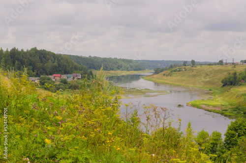 Staritsa, Tver region, Russia, Volga River