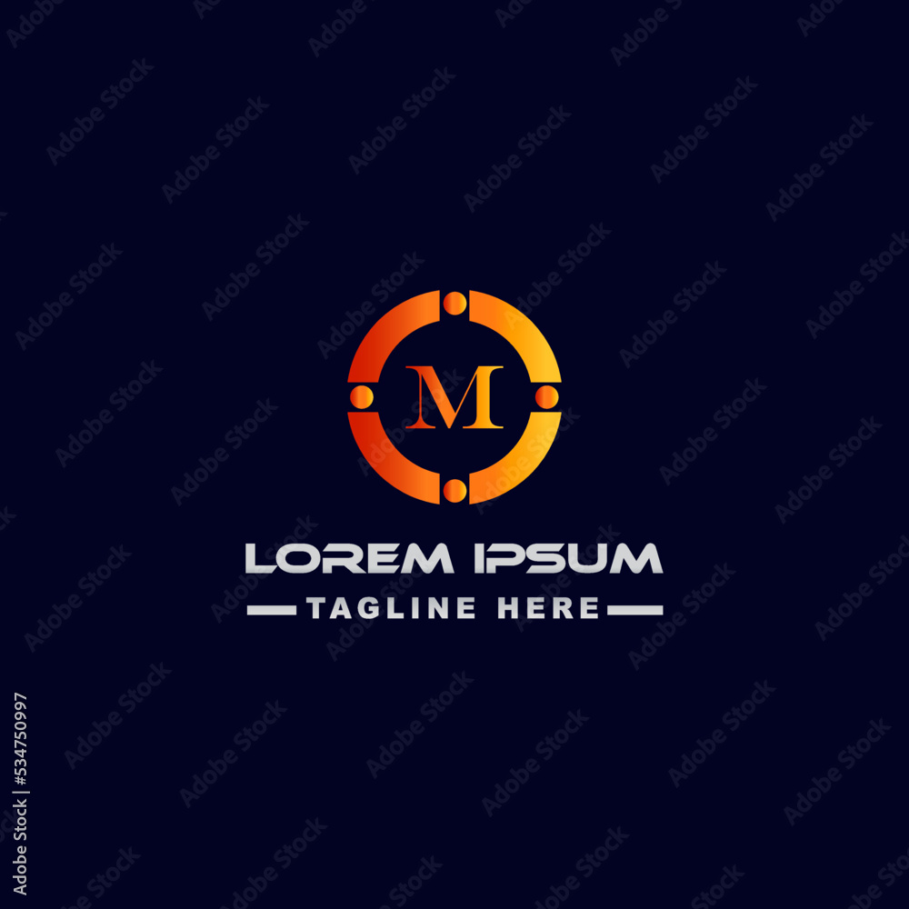 creative m logo design creative m logo design