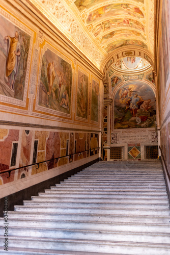 Internal View of the Pontifical Sanctuary of the Holy Staircase In the Centre of Rome, Italy photo