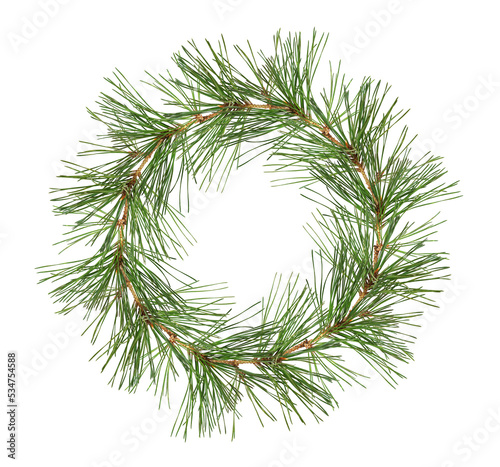 Christmas wreath from pine ...