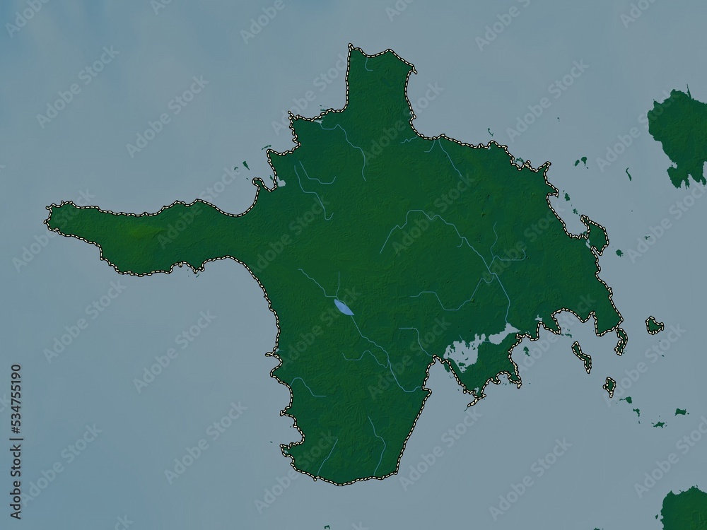 Naklejka premium Hiiu, Estonia. Physical. No legend