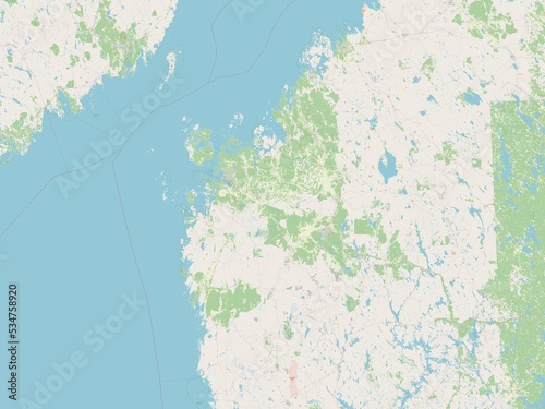 Ostrobothnia, Finland. OSM. No legend photo