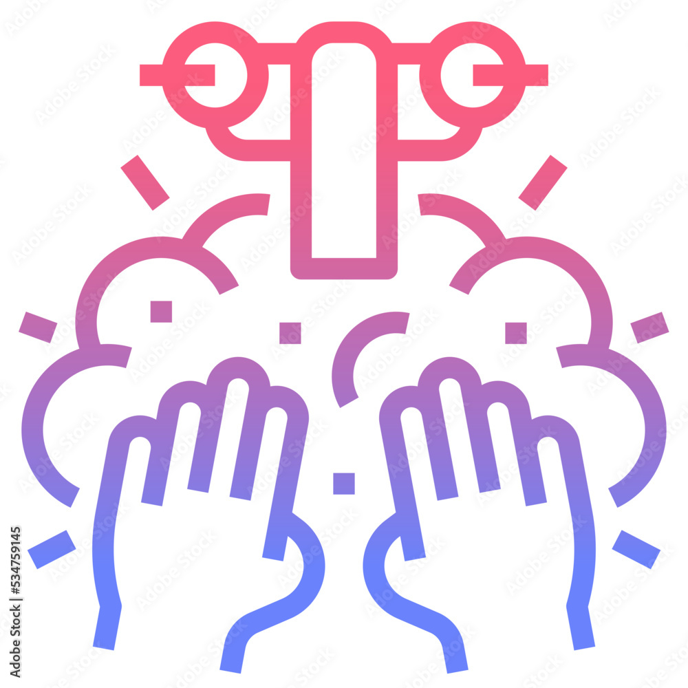 Hand gradient icon Hand gradient icon