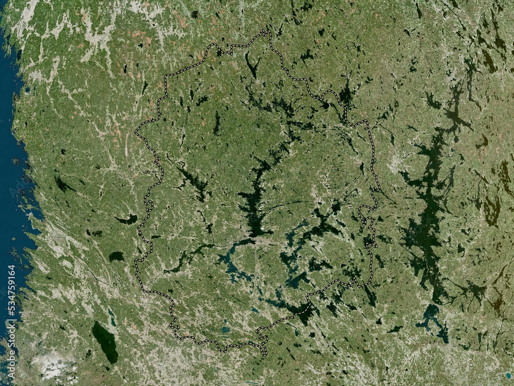 Pirkanmaa, Finland. High-res satellite. No legend Pirkanmaa, Finland. High-res satellite. No legend